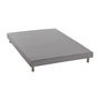 Voir la diapositive 2 : FINLANDEK Sommier tapissier a lattes 140 x 190 - Bois massif gris + pieds - FINLANDEK Rakenne