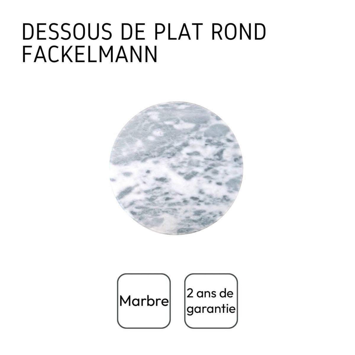 Fackelmann Dessous de plat en marbre rond de 18 cm Fackelmann Basic