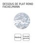 Voir la diapositive 4 : Fackelmann Dessous de plat en marbre rond de 18 cm Fackelmann Basic