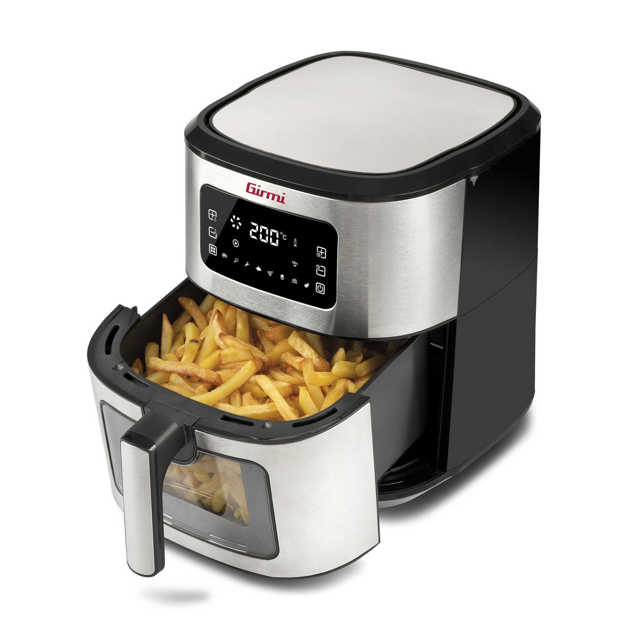 Voir la diapositive 2 : GIRMI Friteuse Girmi FG8800 Simple 6,5 L Indépendante 1700 W Friteuse à air chaud Noir, Acier inoxydable