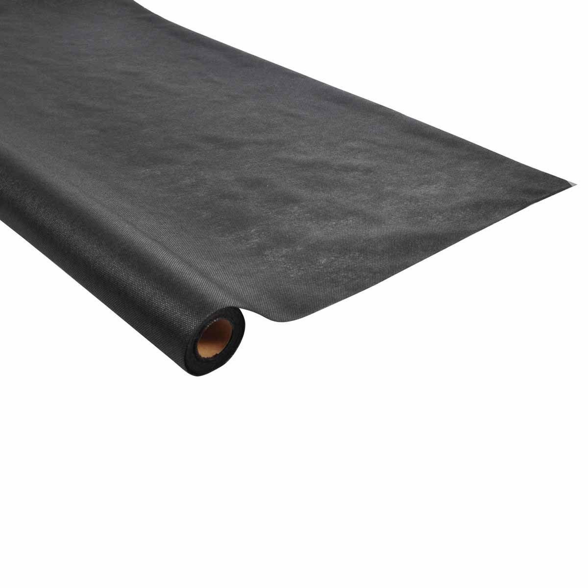 HOMEA Nappe Plastique  Intissé  1,20x10m Noir