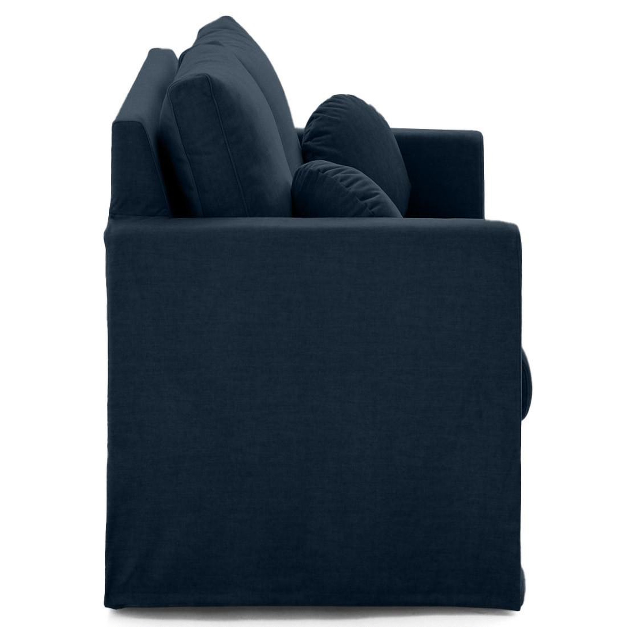 Voir la diapositive 4 : LISA DESIGN Serena - canapé droit déhoussable 2 places en velours