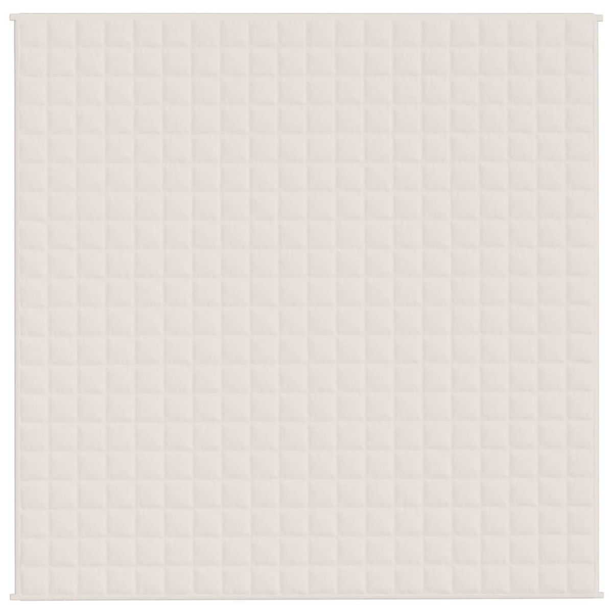 VIDAXL Couverture lestee Creme clair 200x200 cm 13 kg Tissu