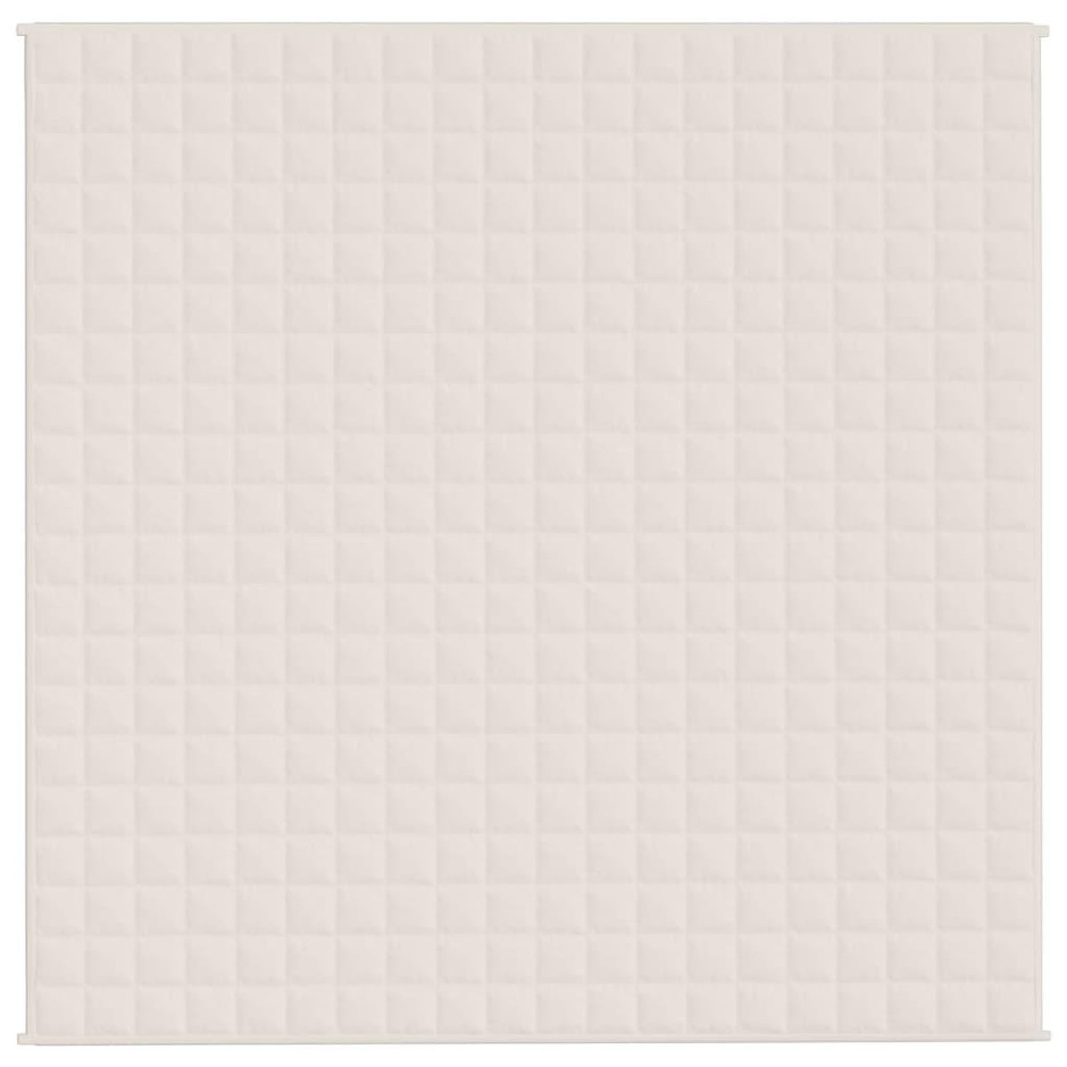VIDAXL Couverture lestee Creme clair 200x200 cm 13 kg Tissu