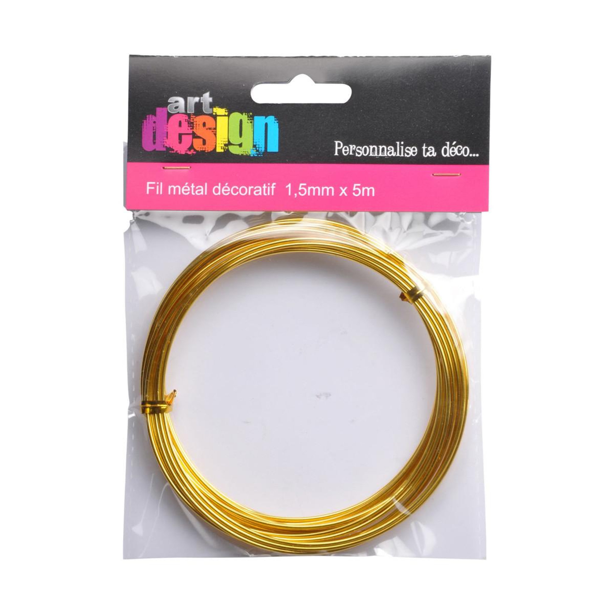 Voir la diapositive 2 : HOMEA Fil Déco en Métal  Custom DIY  5M Or