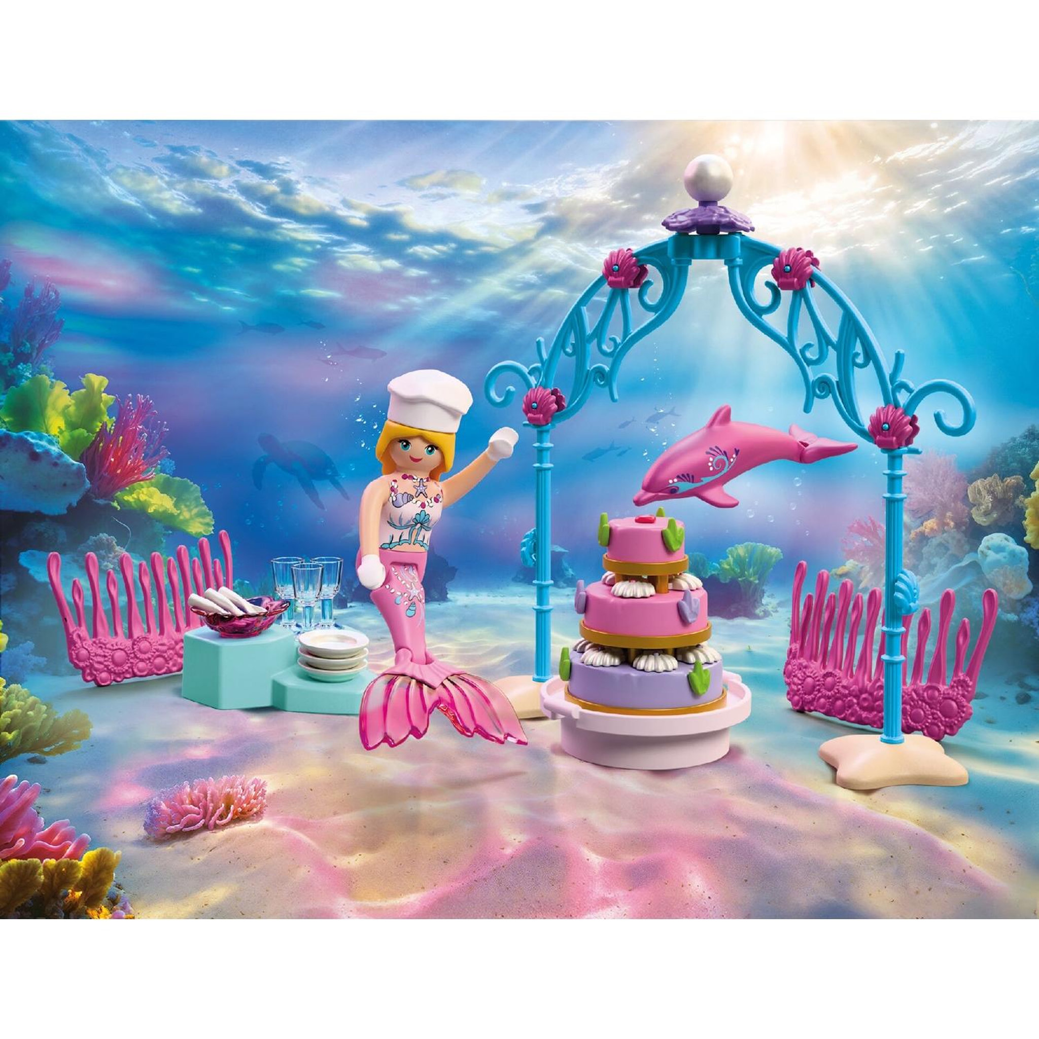 Voir la diapositive 4 : PLAYMOBIL Buffet de mariage sous-marin