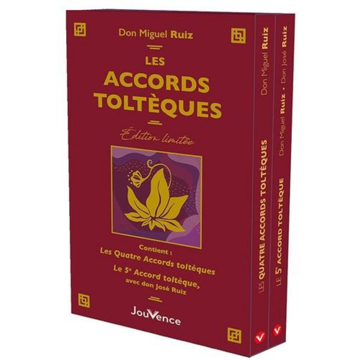 LES ACCORDS TOLTEQUES. COFFRET AVEC LES QUATRES ACCORDS TOLTEQUES ET LE 5E ACCORD TOLTEQUE, EDITION LIMITEE, Ruiz Miguel