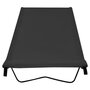 Voir la diapositive 2 : VIDAXL Lit de camping 180x60x19 cm Tissu Oxford et acier Noir