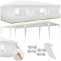 Voir la diapositive 1 : tectake Barnum Tente de réception Chapiteau 9 x 3 m blanc