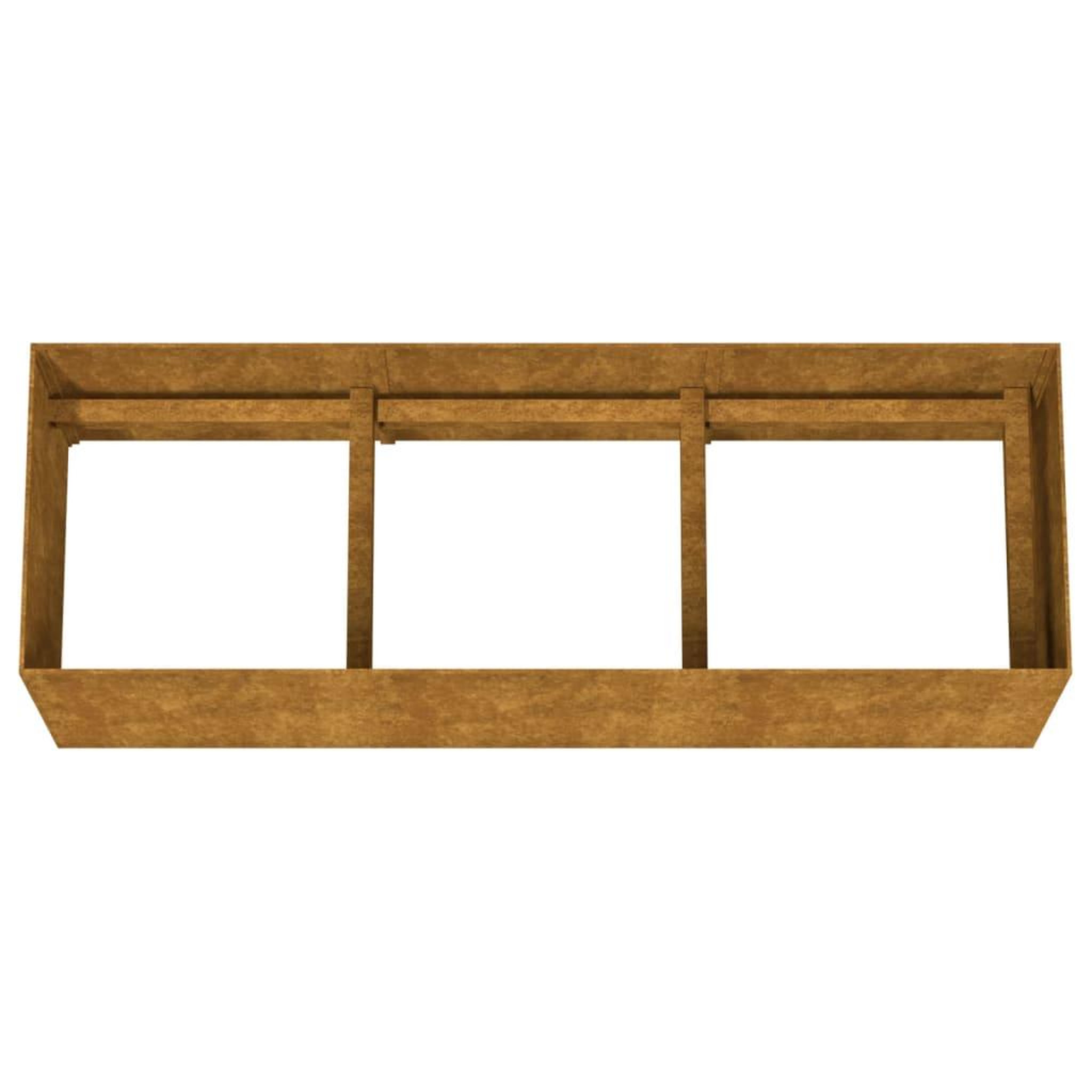 Voir la diapositive 5 : VIDAXL Lit sureleve de jardin 120x40x40 cm acier corten