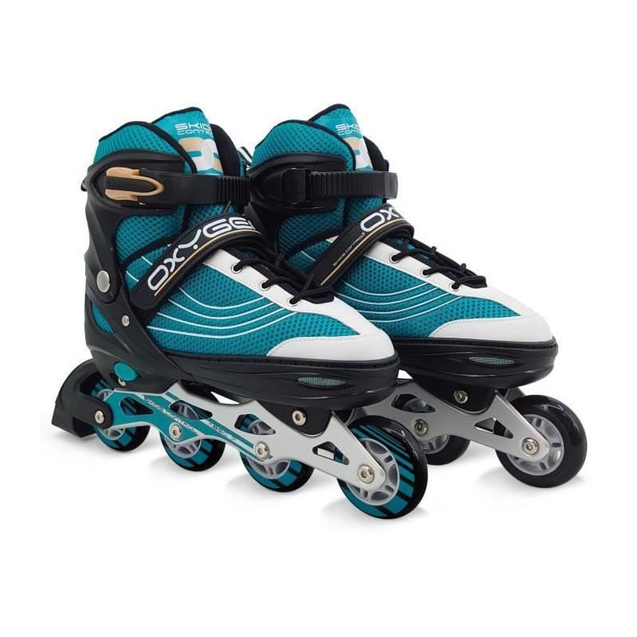 Voir la diapositive 4 : STAMP Roller en Ligne ajustable semi soft In-line - taille 42-45 - SKIDS CONTROL OXYGEN - OX794303