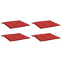 Voir la diapositive 3 : VIDAXL Coussins de chaise jardin lot de 4 rouge 40x40x3cm tissu oxford