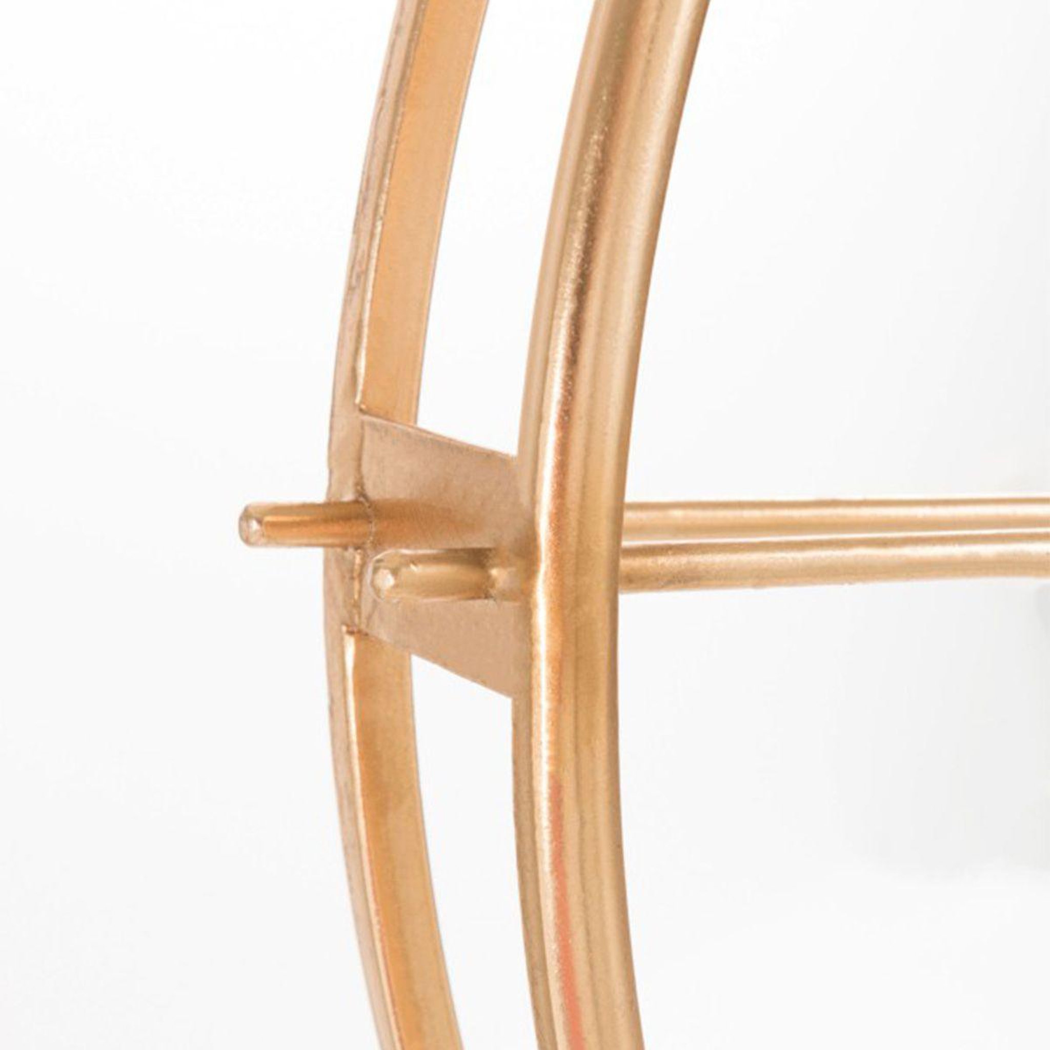 Voir la diapositive 3 : J-LINE Horloge murale design en métal  small  82cm or