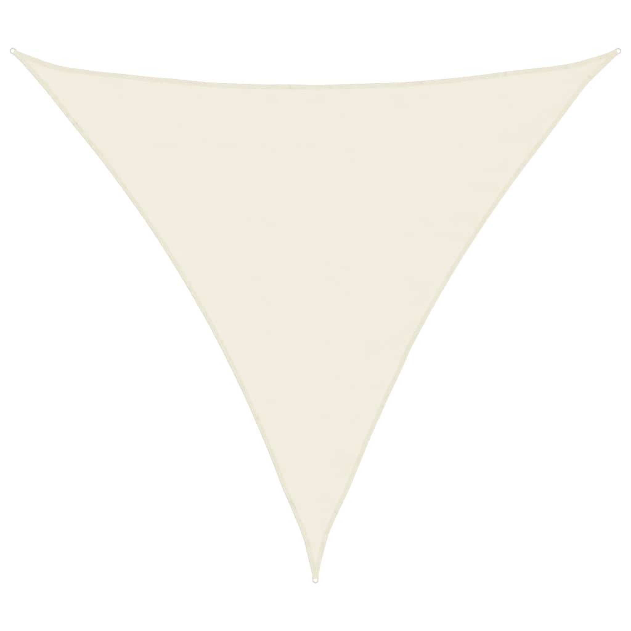 Voir la diapositive 2 : VIDAXL Voile de parasol tissu oxford triangulaire 4,5x4,5x4,5 m creme