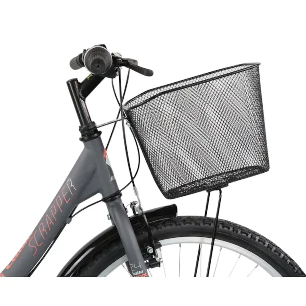SCRAPPER Vélo 24'' SCRAPPER idéal pour une taille comprise entre 1.40 et 1.60m équipé de 6 vitesses et d'un équipement complet City