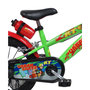 Voir la diapositive 3 : Vélo enfant 14'' - Modèle Urban Skate pour enfant de 95 à 110 cm avec stabilisateurs - Plaque décorative avant - Porte bidon & Bidon - 2 freins & Roues gonflables
