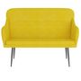 Voir la diapositive 3 : VIDAXL Banc Jaune 110x76x80 cm Velours