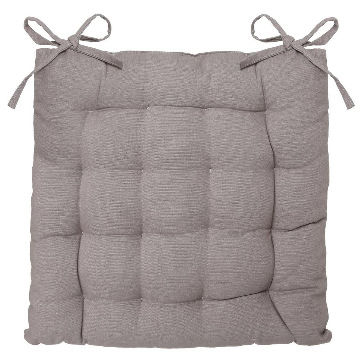 ATMOSPHERA Galette de Chaise  Loria  38x38cm Gris