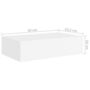 Voir la diapositive 6 : VIDAXL Etageres a tiroirs murales 2 pcs Blanc 40x23,5x10 cm MDF
