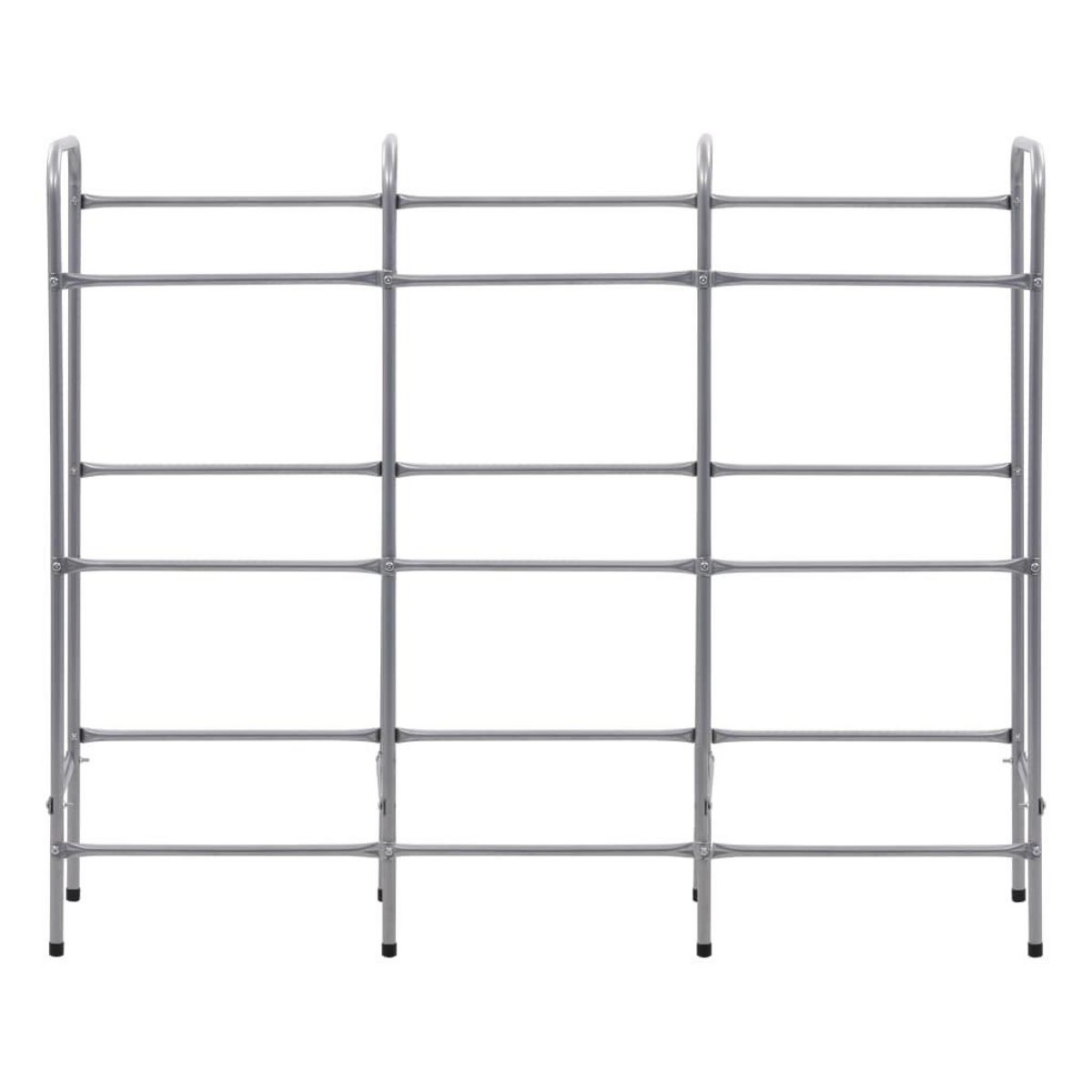 VIDAXL Etagere de rangement pour 9 caisses Argente 145x33x116 cm Acier