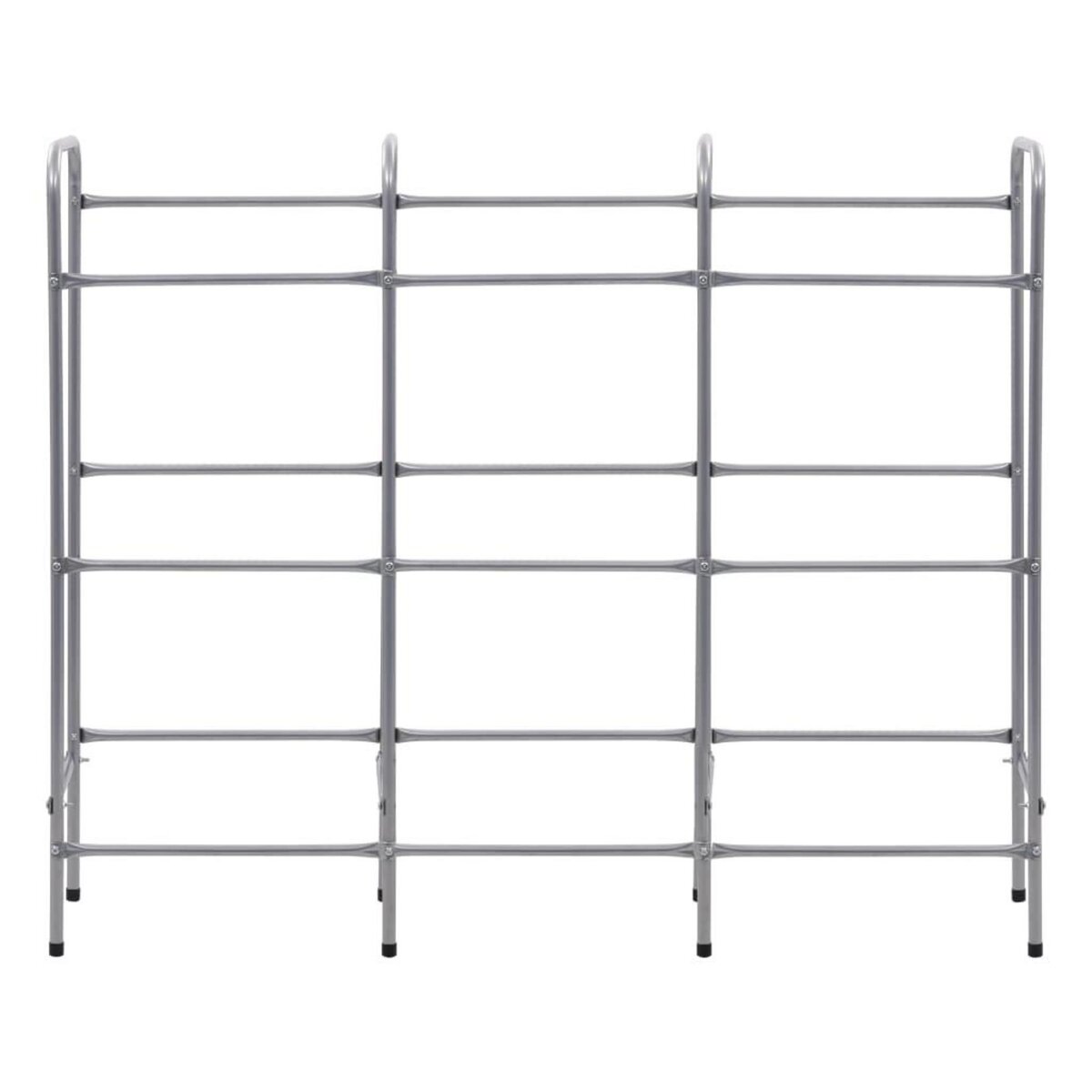 VIDAXL Etagere de rangement pour 9 caisses Argente 145x33x116 cm Acier