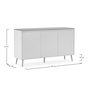 Voir la diapositive 6 : VS VENTA-STOCK Buffet Desi 3 portes couleur Blanc