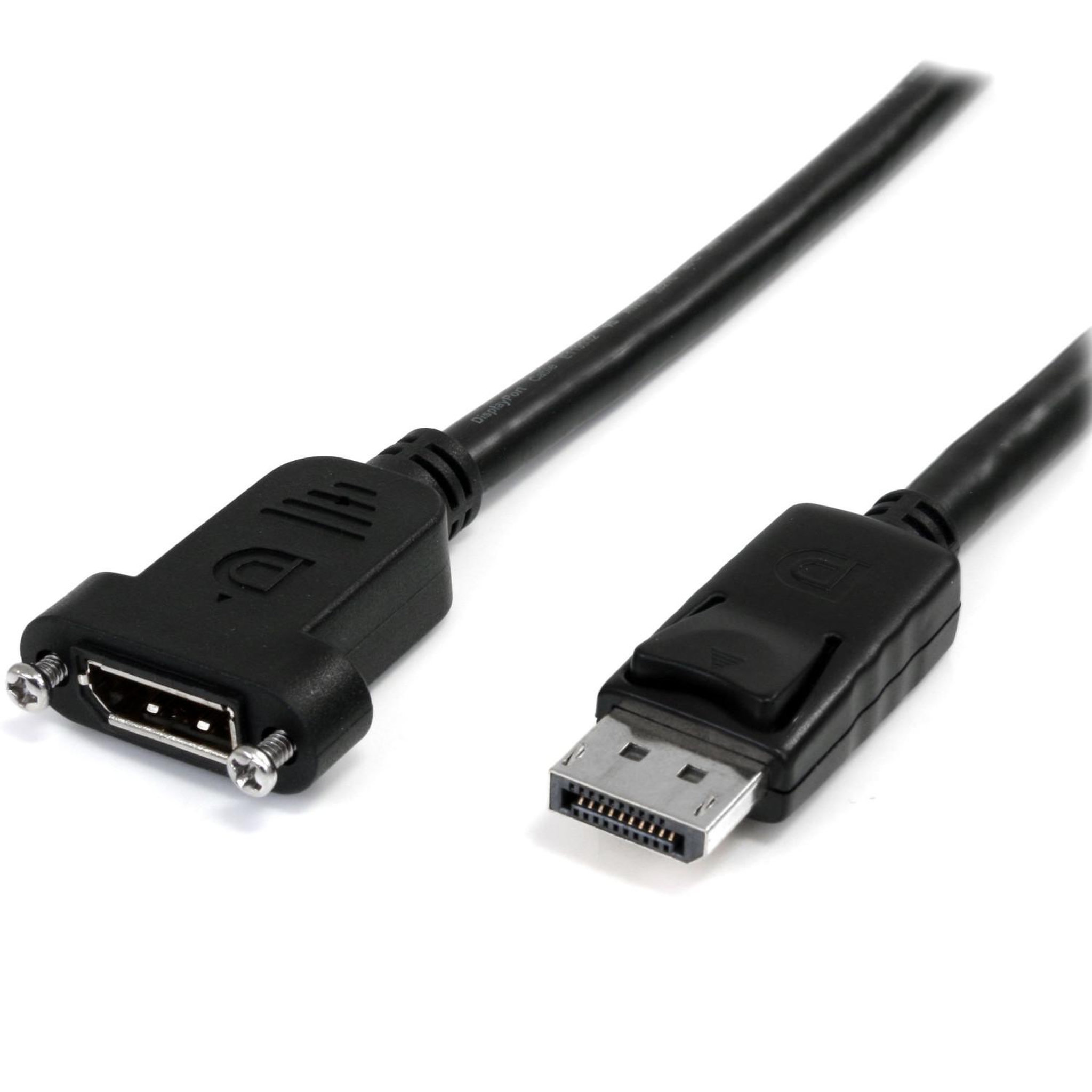 Voir la diapositive 2 : Startech StarTech.com Câble DisplayPort à Montage sur Panneau 1m - 4K x 2K - Câble d'Extension DP 1.2 M/F - Câble d'Extension Vidéo DP avec Connecteur DP à Montage sur Panneau - Câble pour Moniteur DP