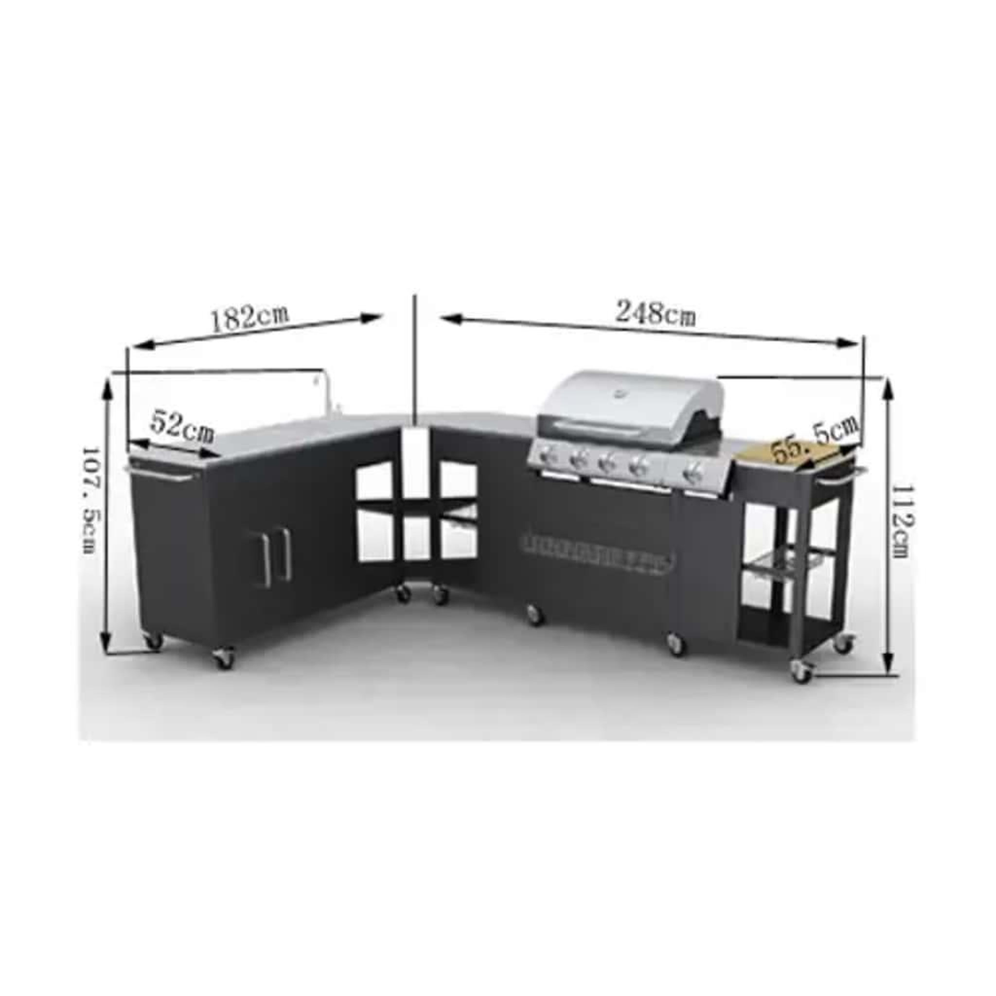 Voir la diapositive 6 : VIDAXL Cuisine exterieur complete Missouri