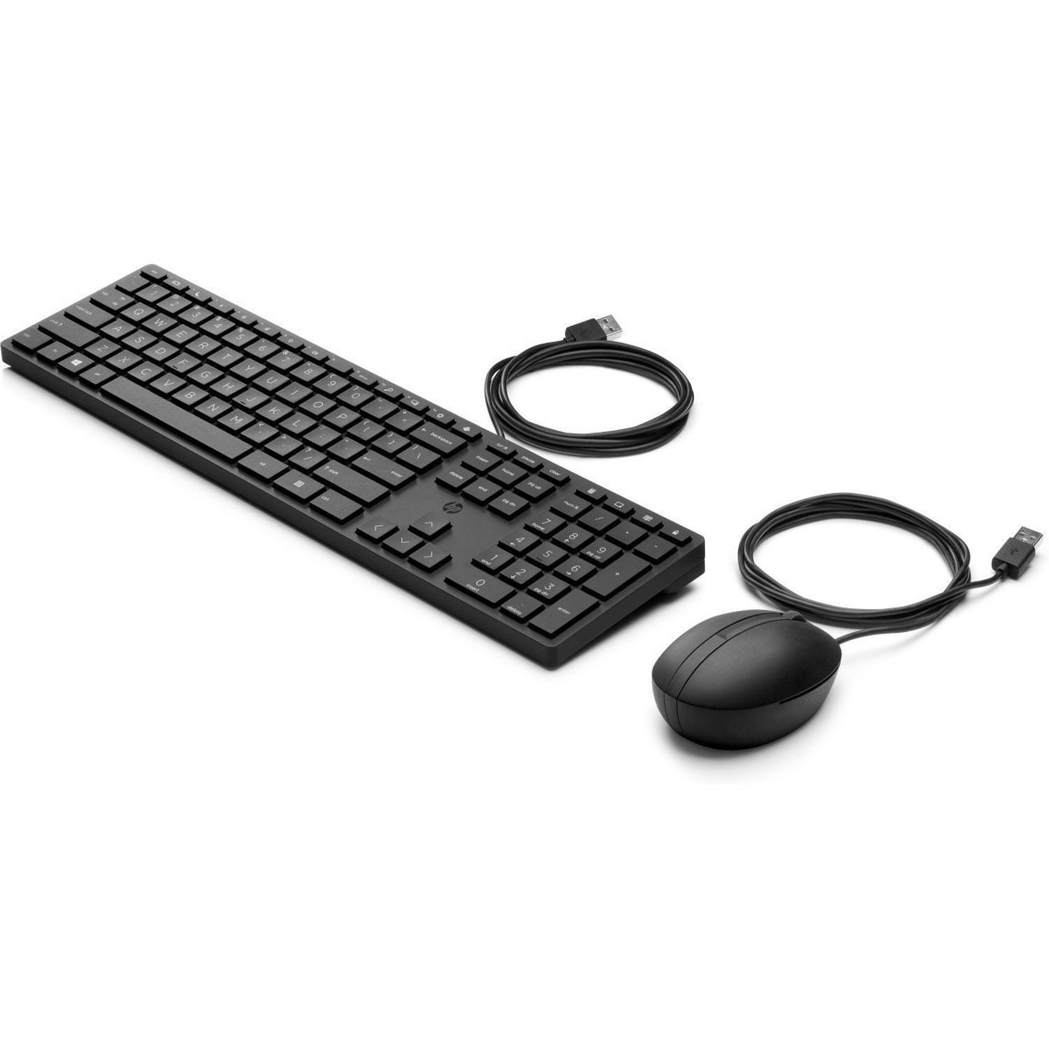 Voir la diapositive 3 : HP HP Wired Desktop 320MK Mouse and Keyboard clavier Souris incluse USB Noir