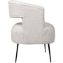Voir la diapositive 4 : Habitat et Jardin Fauteuil en tissu bouclette  iris  - Blanc