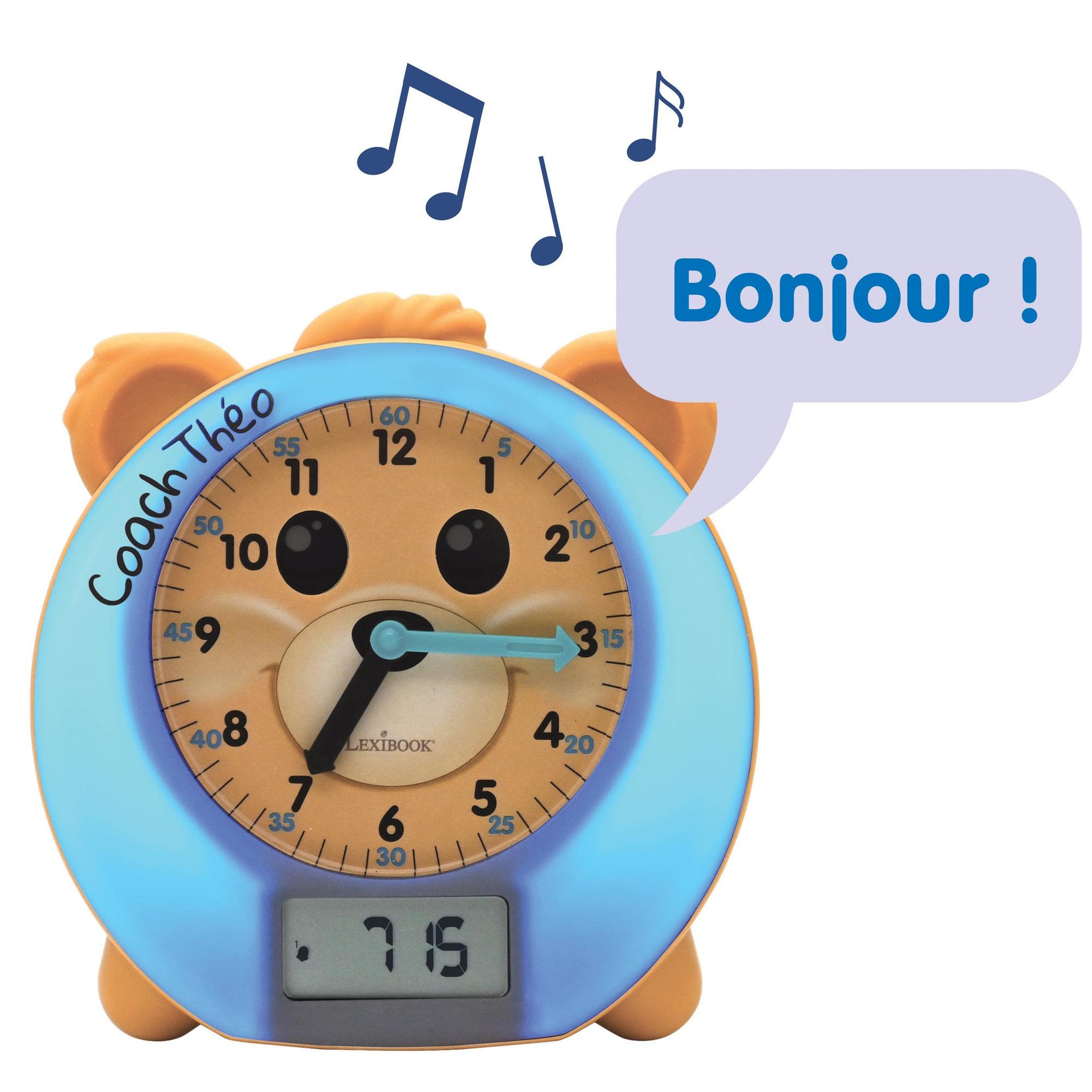 Voir la diapositive 4 : Lexibook THEO mon Réveil Éducatif Coach de Sommeil (Français)