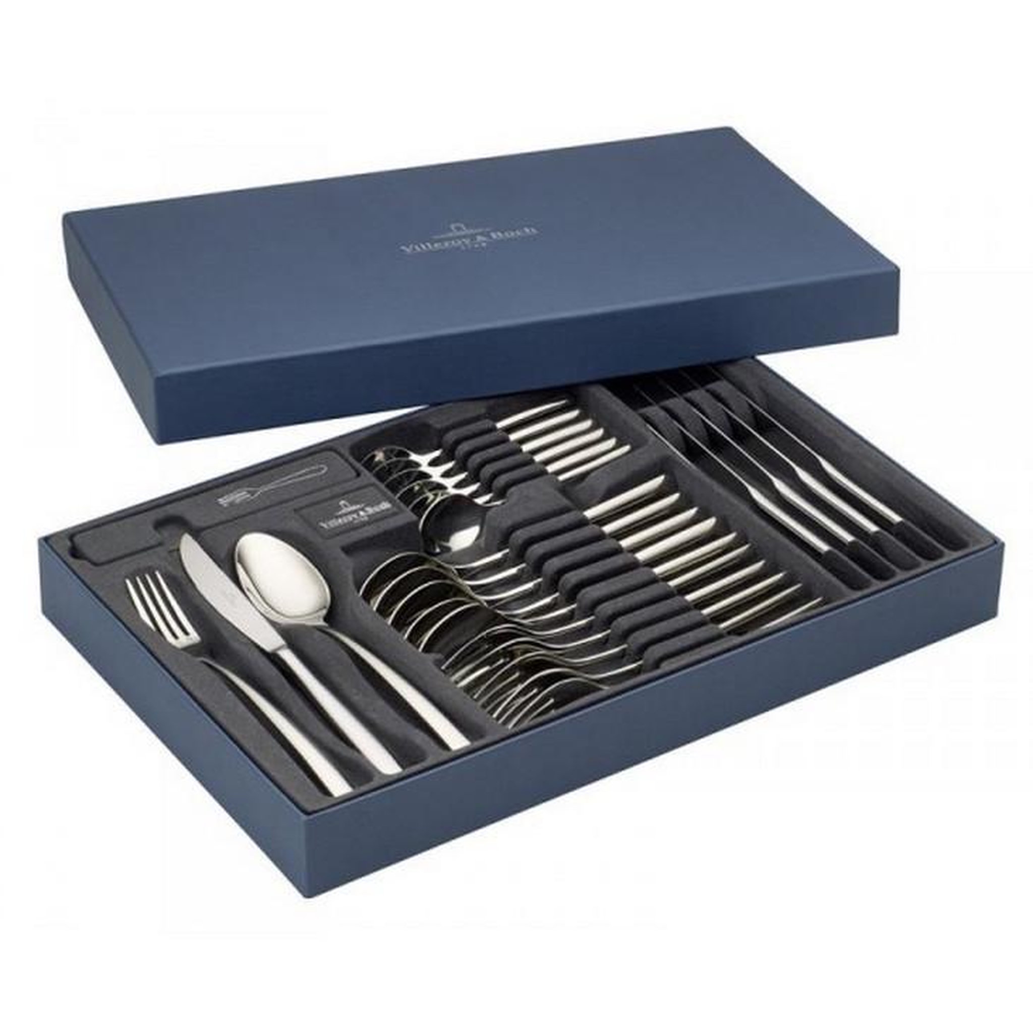 Voir la diapositive 2 : VILLEROY & BOCH Ménagère 24 pièces inox - 12-6264-9030