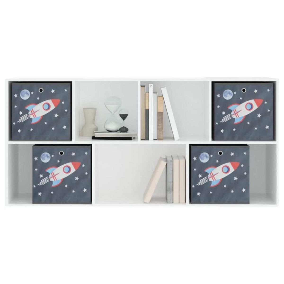 VIDAXL Boîtes de rangement pliables 4 pcs 32x32x32 cm tissu intisse