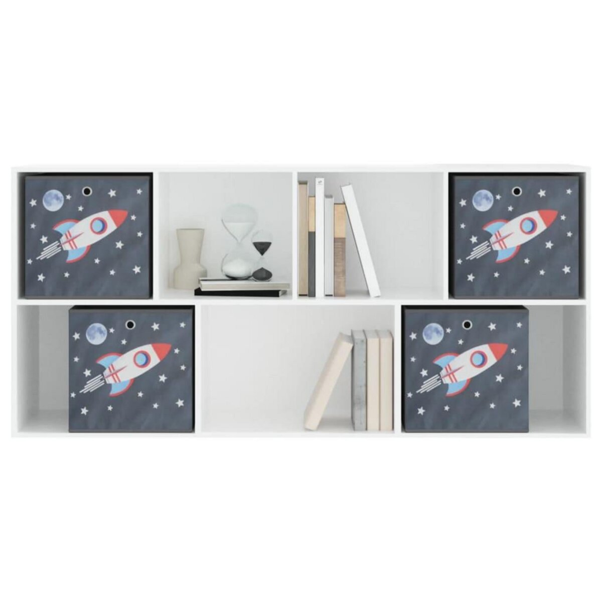 VIDAXL Boîtes de rangement pliables 4 pcs 32x32x32 cm tissu intisse