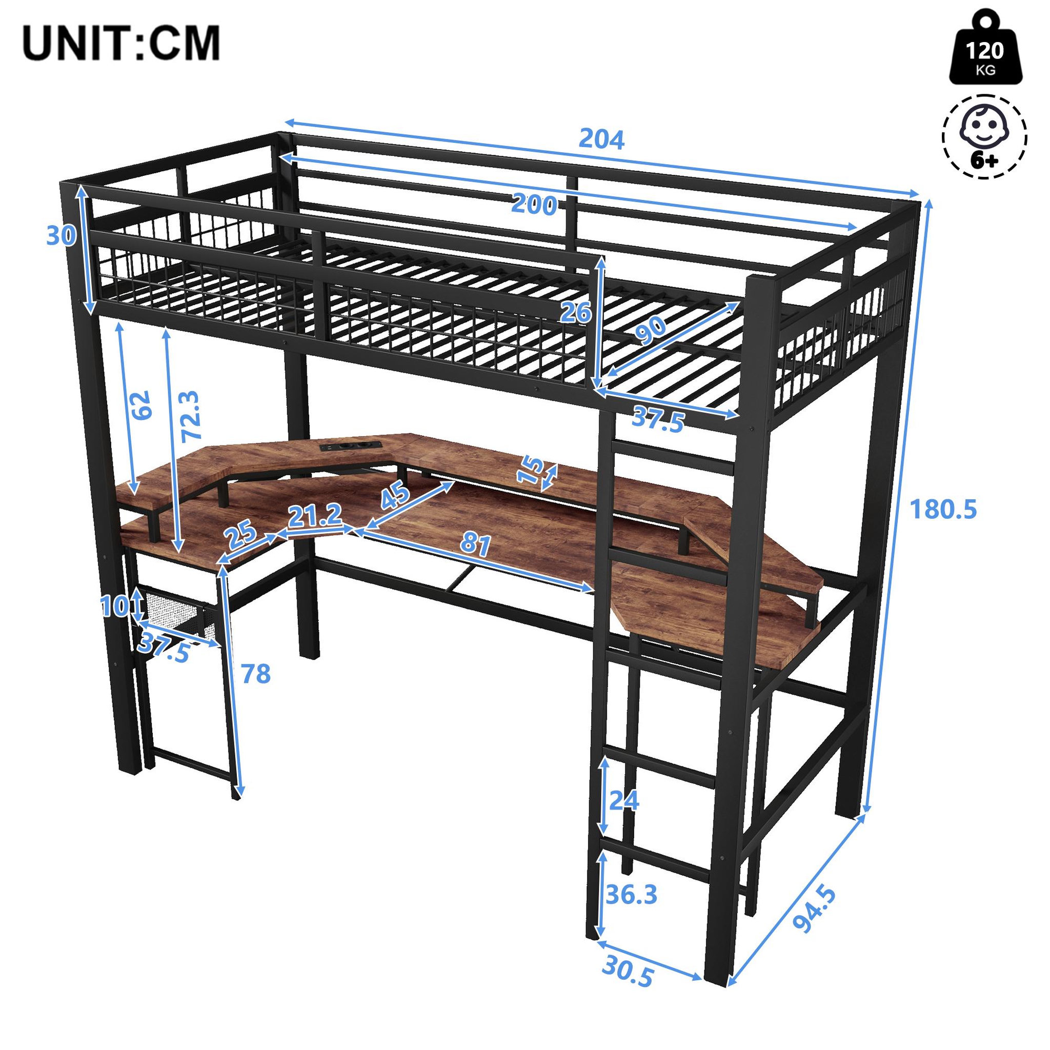 Voir la diapositive 3 : MERAX Lit mezzanine