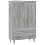 Voir la diapositive 2 : VIDAXL Buffet Sonoma gris 70x31x115 cm Bois d'ingenierie