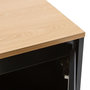 Voir la diapositive 5 : VS VENTA-STOCK Buffet Desi 3 portes couleur Noir