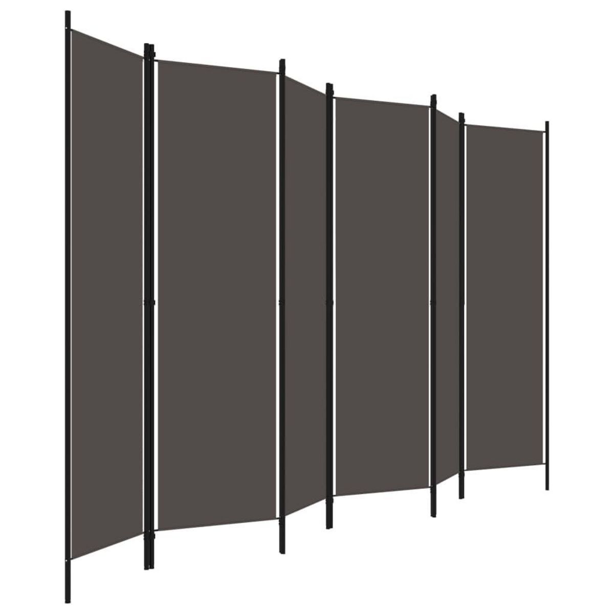 VIDAXL Cloison de separation 6 panneaux Anthracite 300x180 cm
