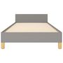 Voir la diapositive 5 : VIDAXL Cadre de lit sans matelas gris clair 90x200 cm tissu
