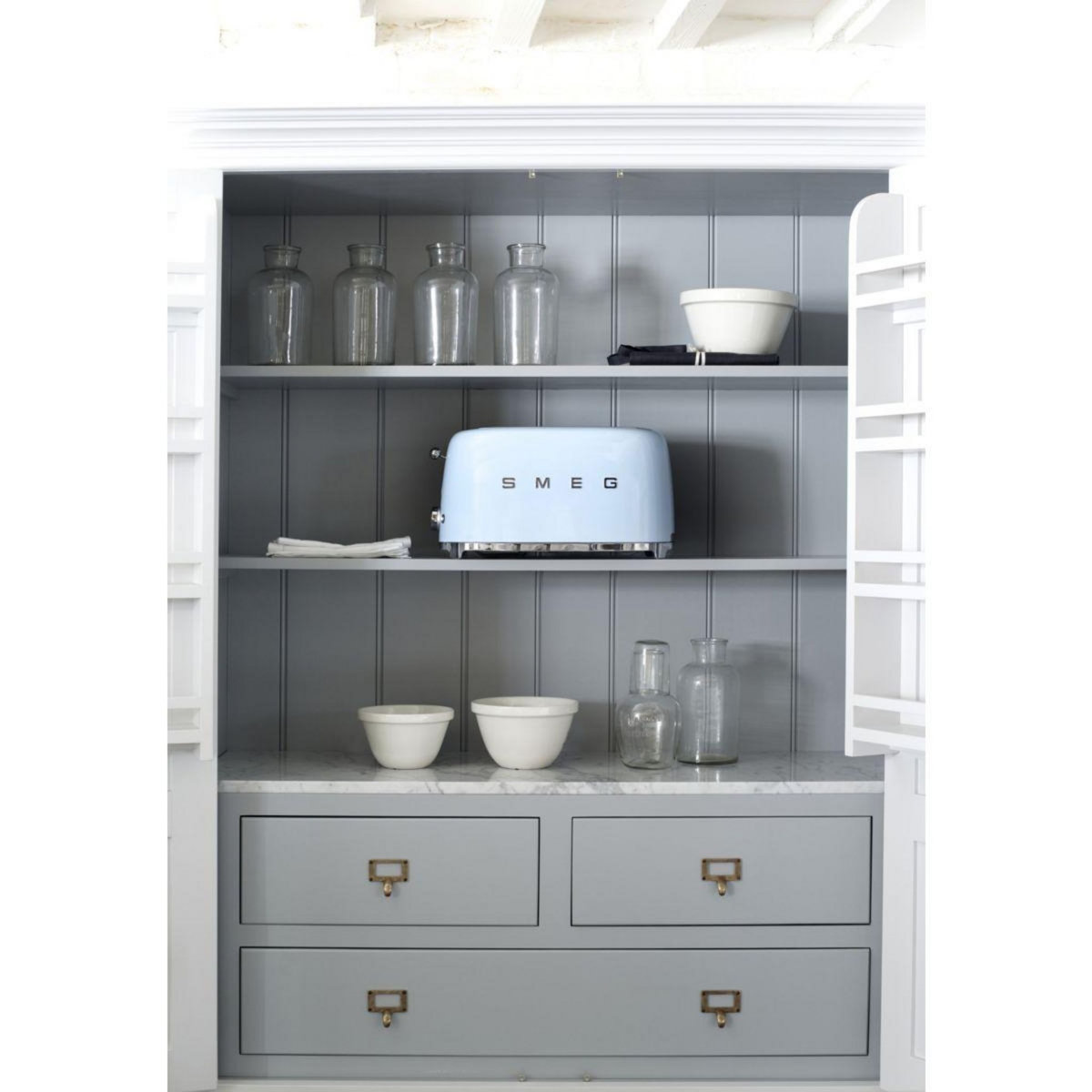 SMEG Grille-pain TSF02PBEU bleu Azur