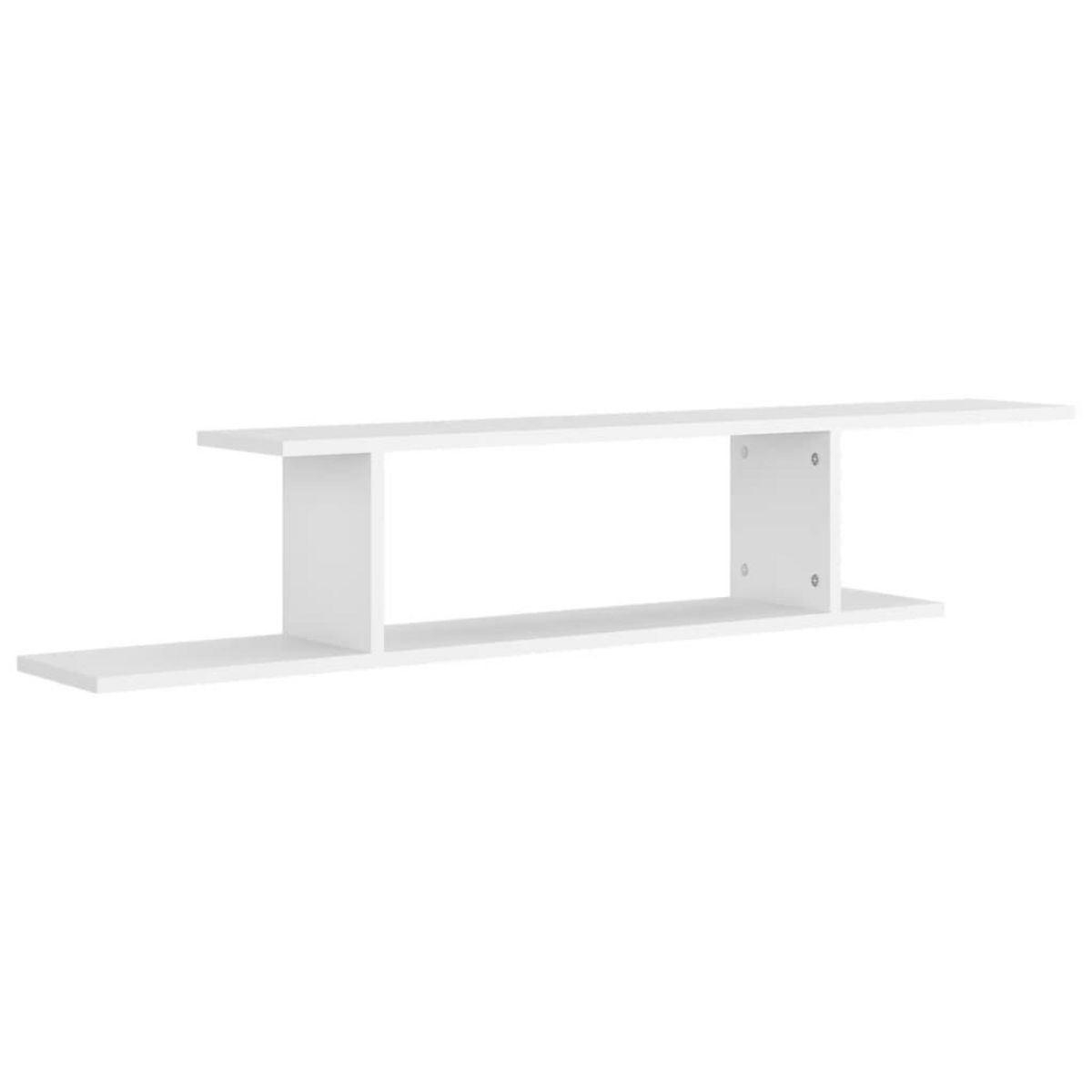 VIDAXL Etagere TV murale Blanc 125x18x23 cm Bois d'ingenierie