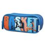 Voir la diapositive 2 : Bagtrotter BAGTROTTER Trousse scolaire 2 compartiments Phileas Bleu Basket
