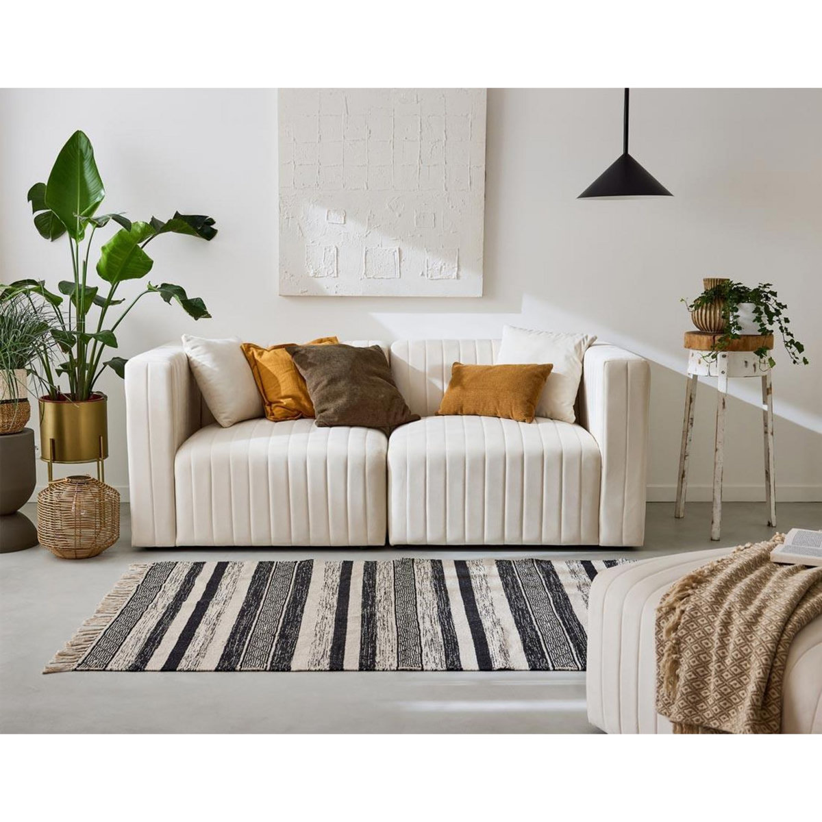 LISA DESIGN Nova - canapé modulable 2 places - en velours