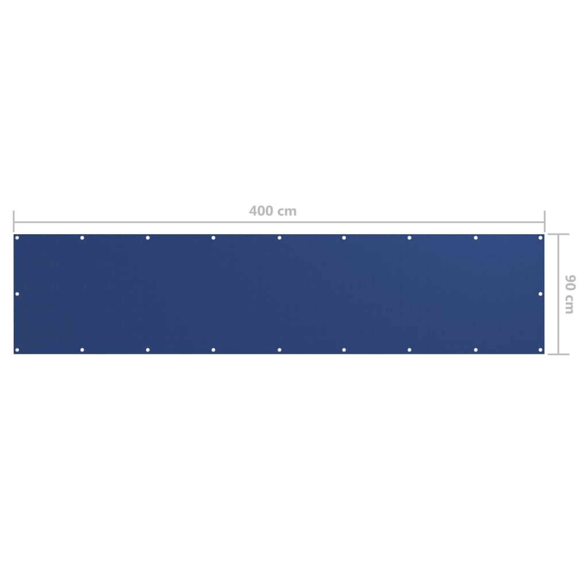 Voir la diapositive 5 : VIDAXL Ecran de balcon Bleu 90x400 cm Tissu Oxford