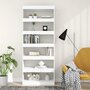 Voir la diapositive 5 : VIDAXL Bibliotheque/Separateur de piece blanc bois d'ingenierie