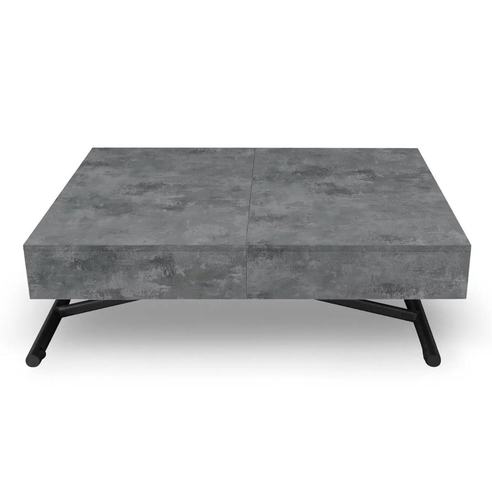 Voir la diapositive 1 : Paris Prix Table basse relevable  lift  120-190cm béton