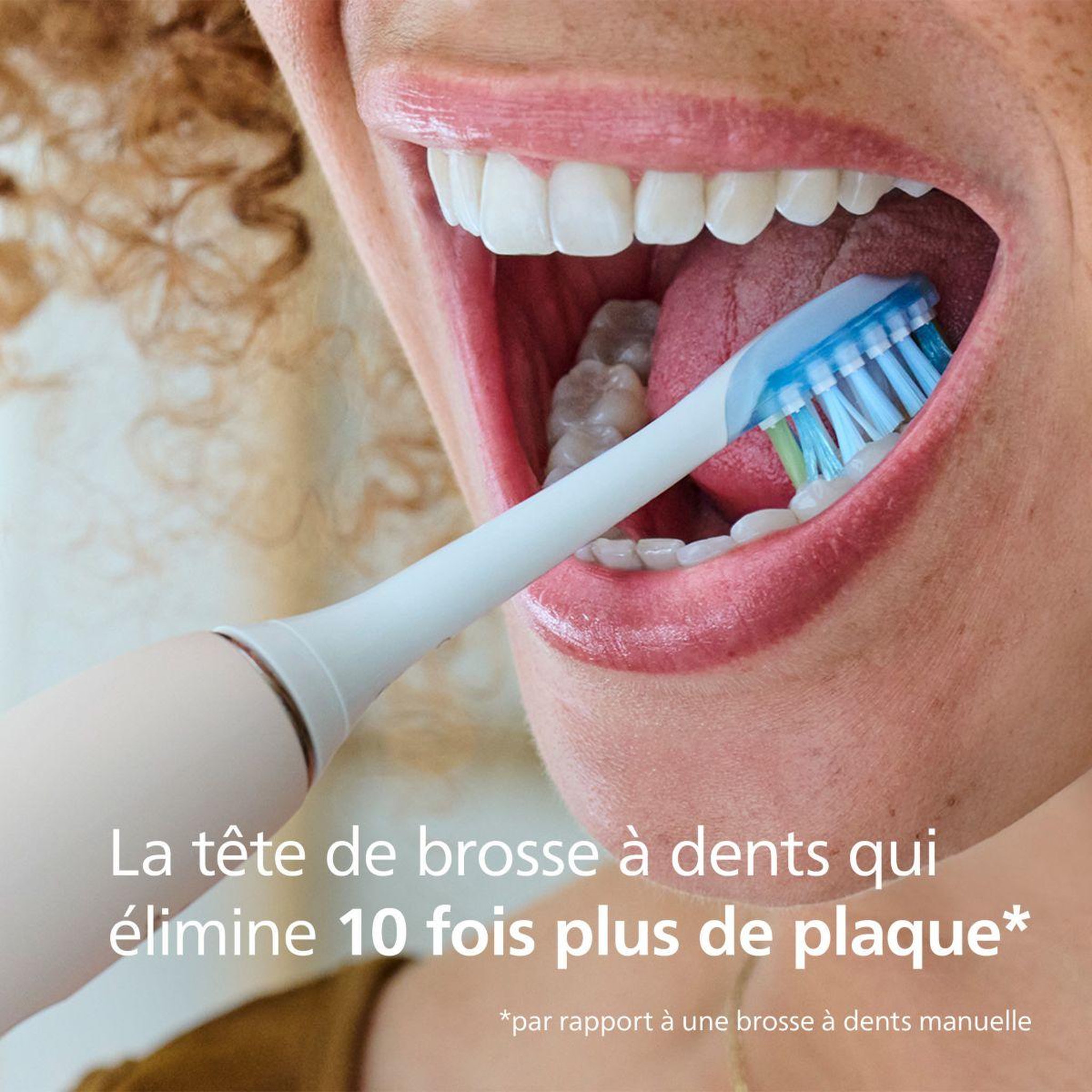 Voir la diapositive 2 : Philips Brossette dentaire Sonicare lot de 5 - HX9045/87 white Premium Plaque Defence C3