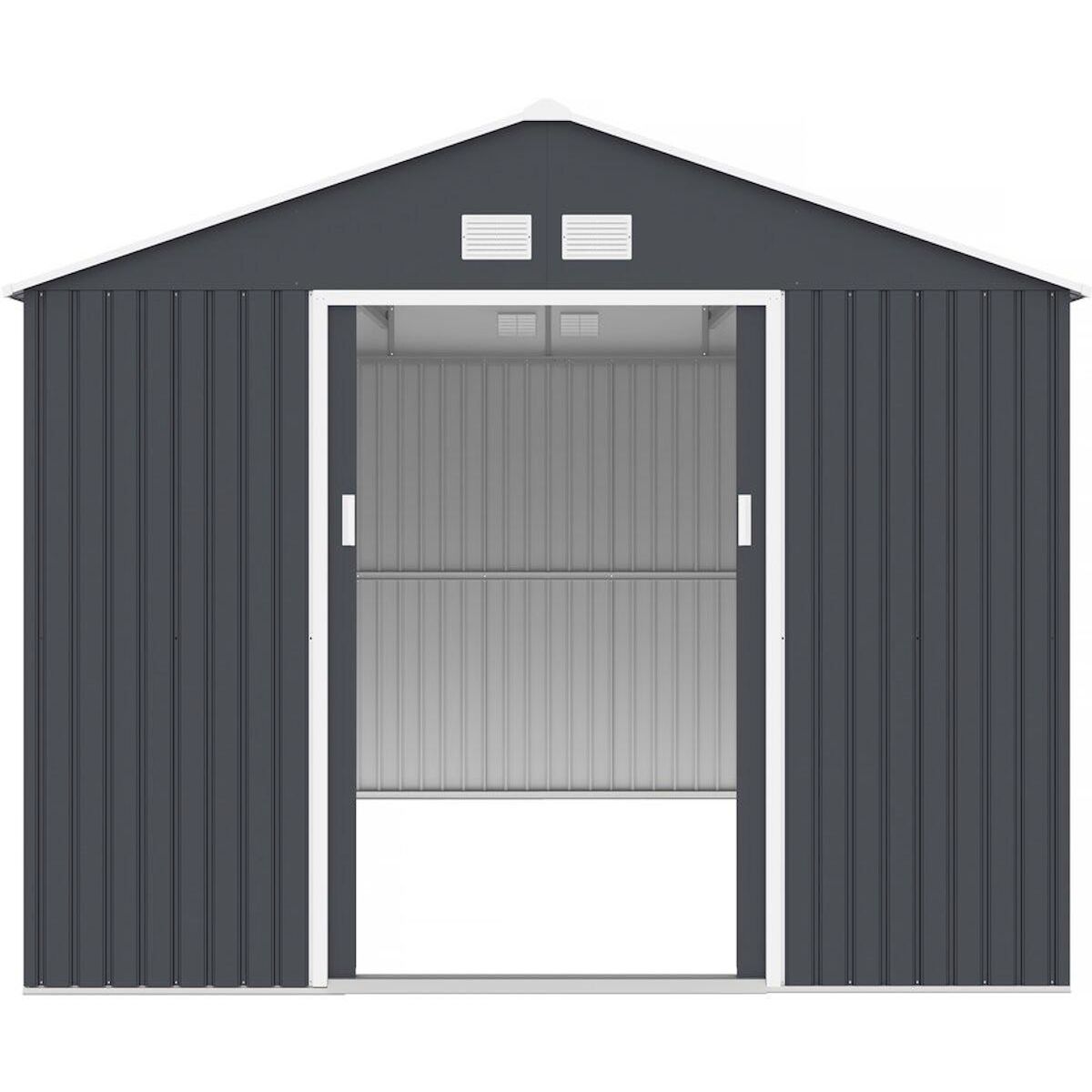 Habitat et Jardin Abri de jardin métal  Vegas - 15 m² - Gris