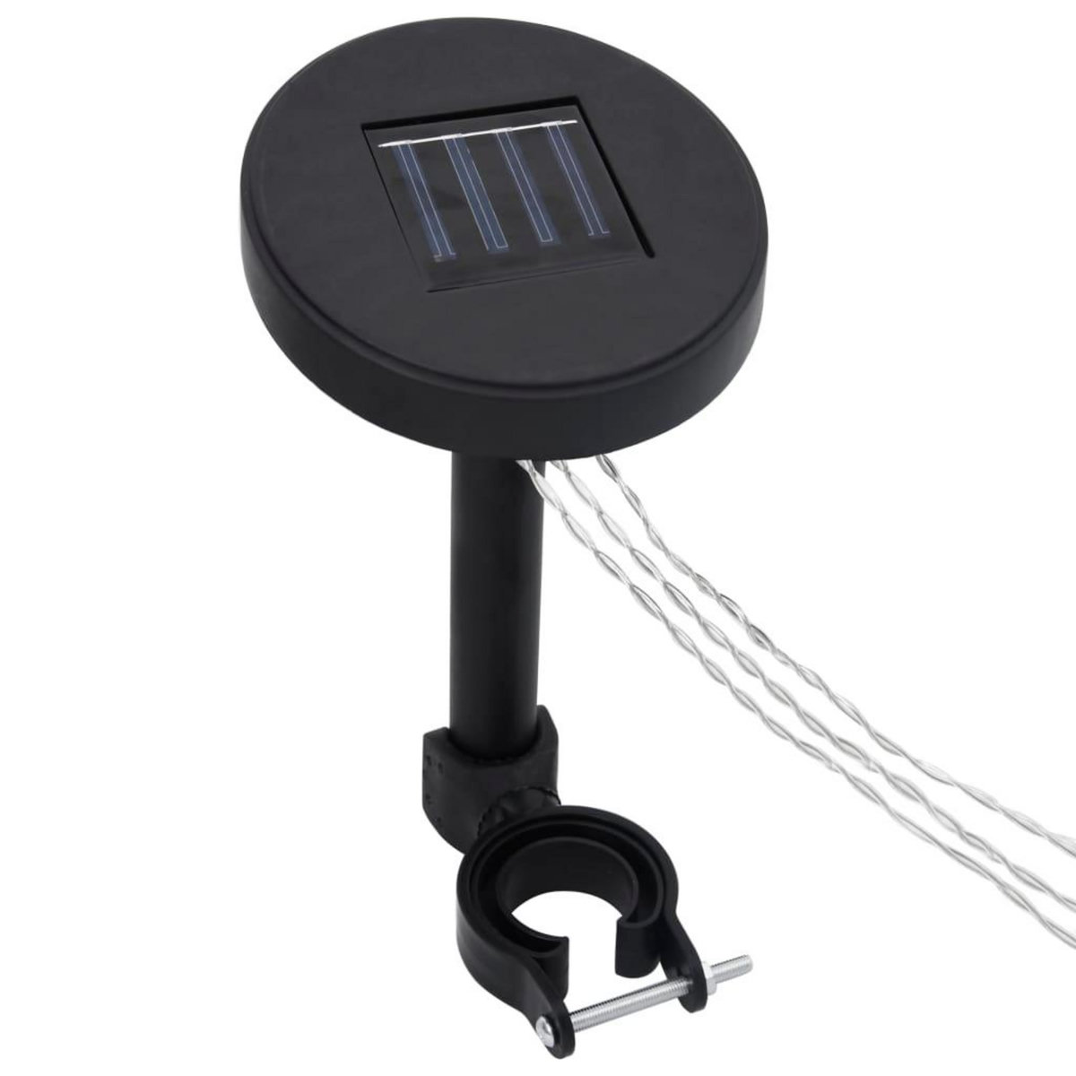 VIDAXL Tonnelle avec double toit et lumieres LED 3x3x2,7 m Taupe