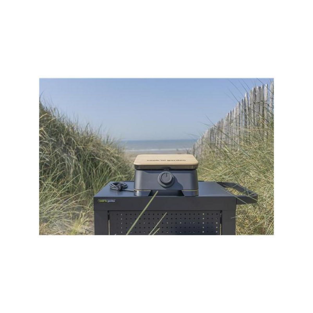 Cook'In Garden Plancha électrique 2500w plaque fonte émaillée - PE004